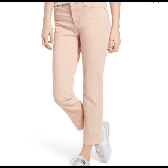 Ag Adriano Goldschmied Denim - Adriano Goldschmied soft pink jeans.